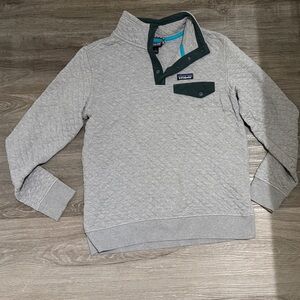 Men's Gray Quilted Sweater